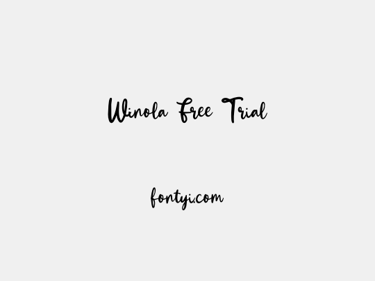 Winola Free Trial