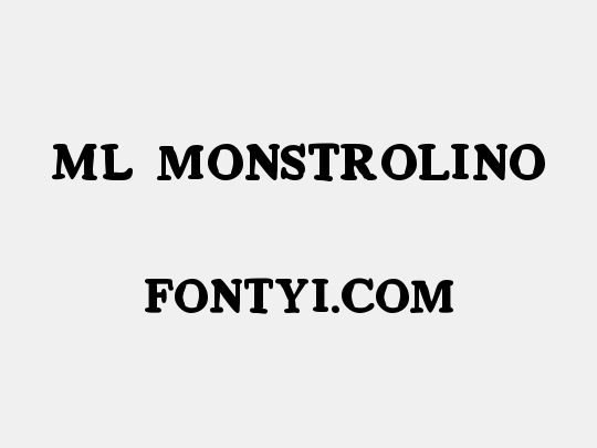 ML monstrolino