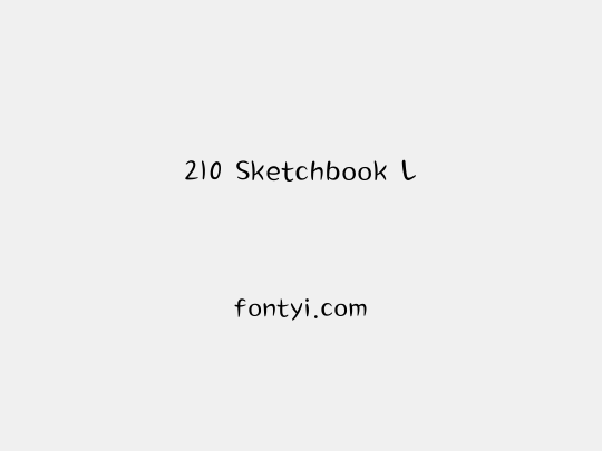 210 Sketchbook L