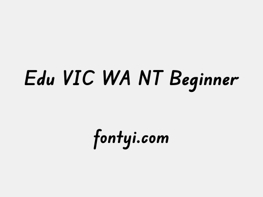 Edu VIC WA NT Beginner