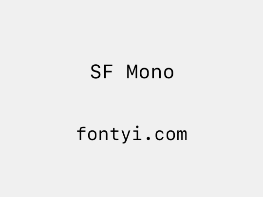 SF Mono