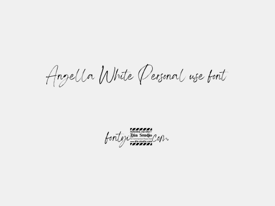 Angella White Personal use font