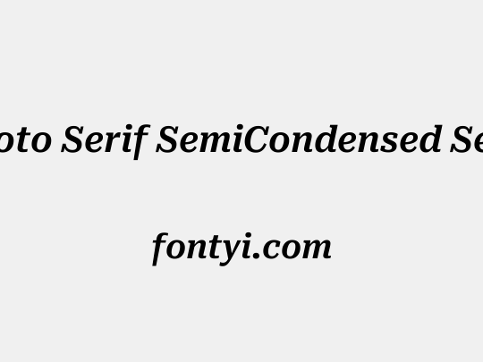 Roboto Serif SemiCondensed SemiBold - 字易网