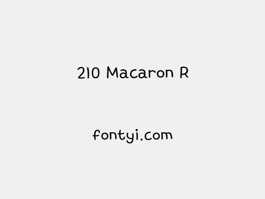 210 Macaron R