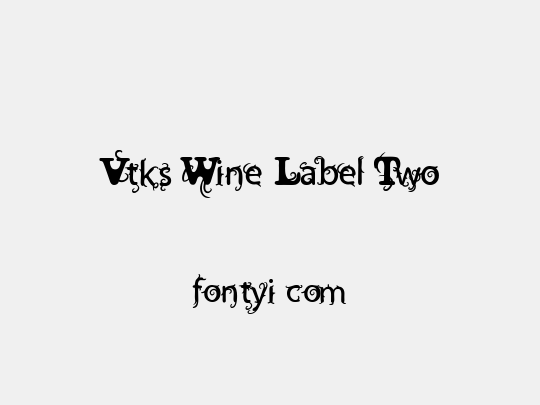 Vtks Wine Label Two