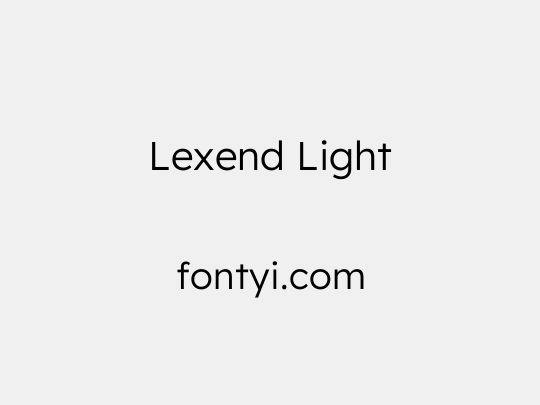 Lexend Light