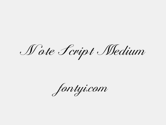 Note Script Medium