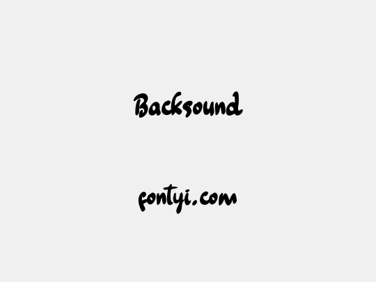 Backsound