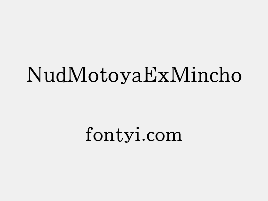 NudMotoyaExMincho