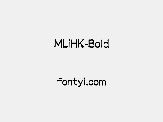 MLiHK-Bold