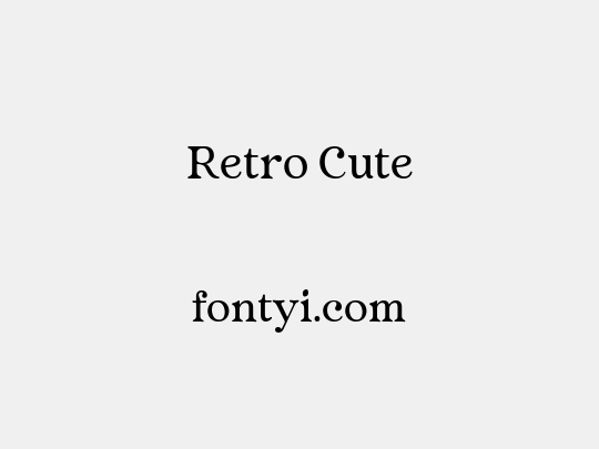 Retro Cute