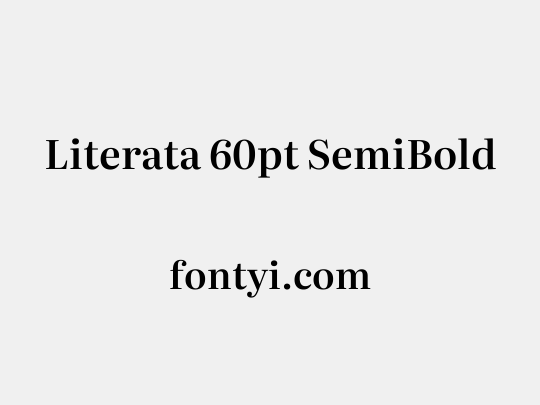 Literata 60pt SemiBold