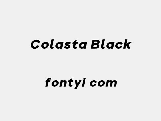 Colasta Black