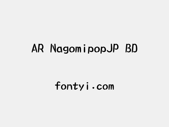 AR NagomipopJP BD