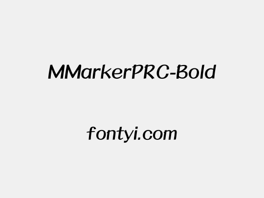 MMarkerPRC-Bold