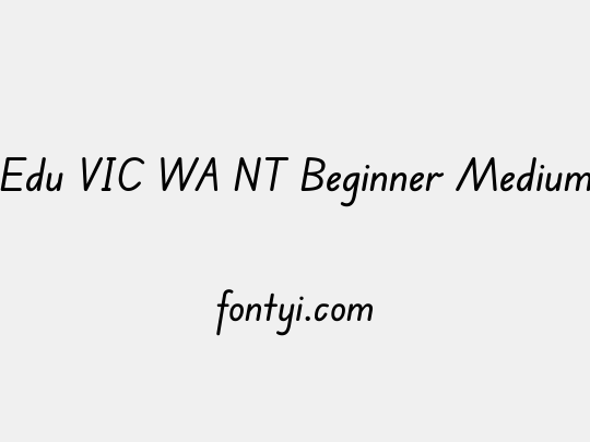 Edu VIC WA NT Beginner Medium