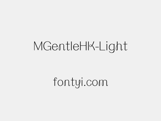 MGentleHK-Light