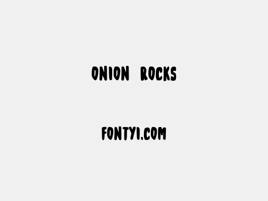 Onion Rocks