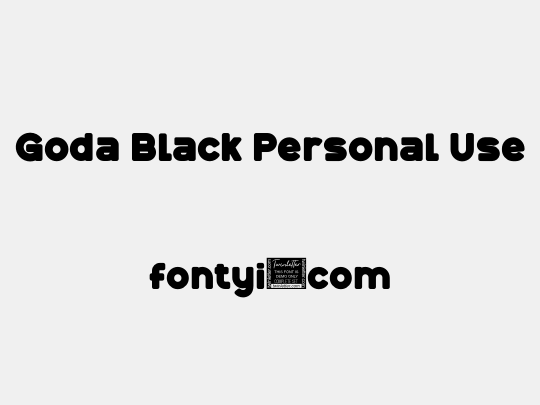 Goda Black Personal Use