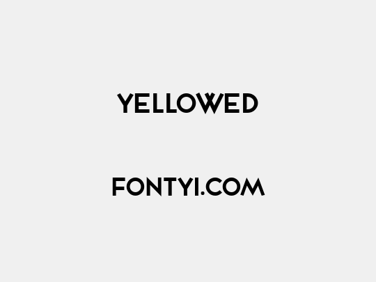 Yellowed