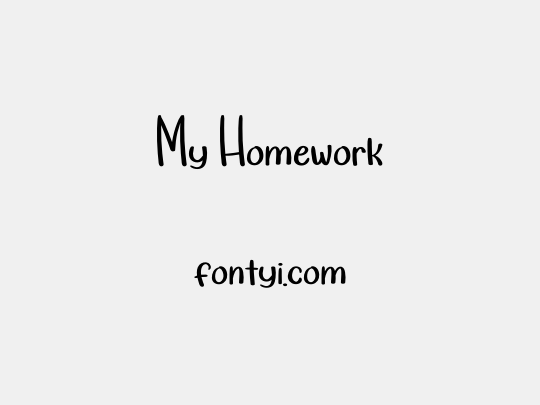 My Homework