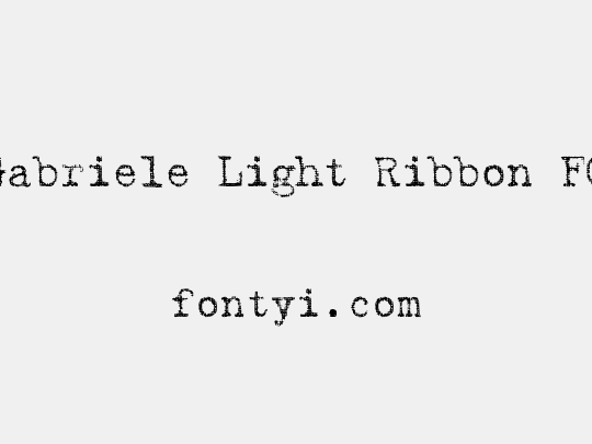 Gabriele Light Ribbon FG