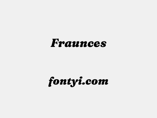 Fraunces