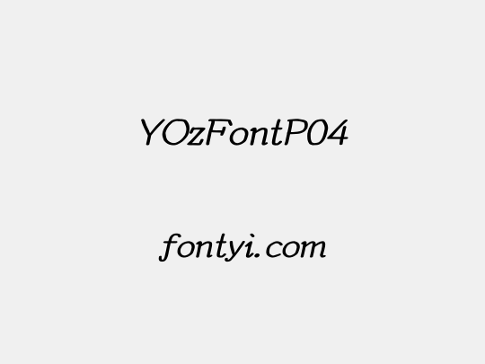 YOzFontP04