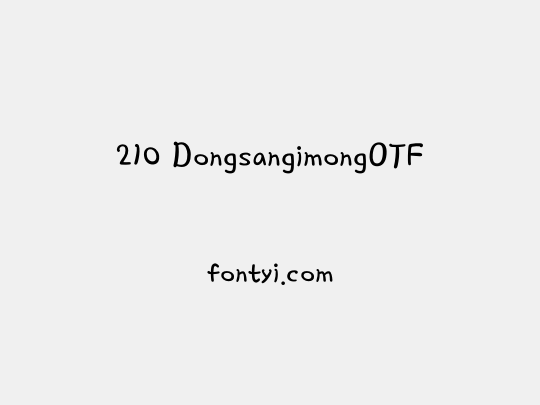 210 DongsangimongOTF