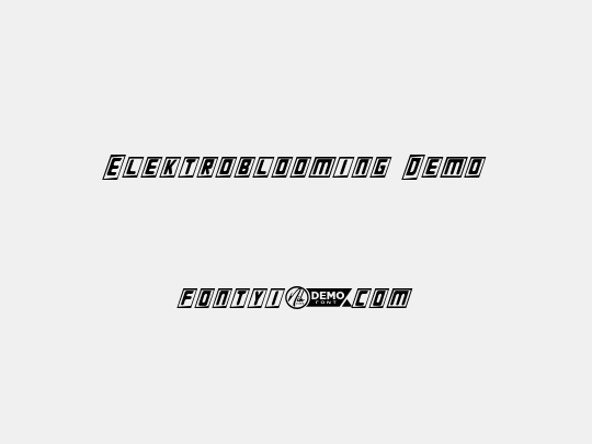 Elektroblooming Demo