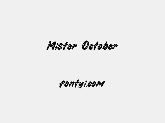 Mister October