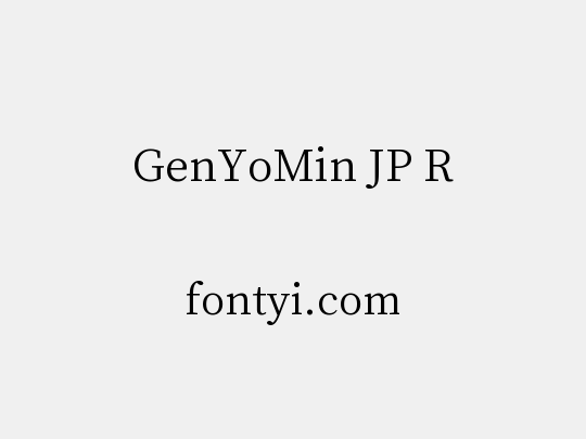 GenYoMin JP R