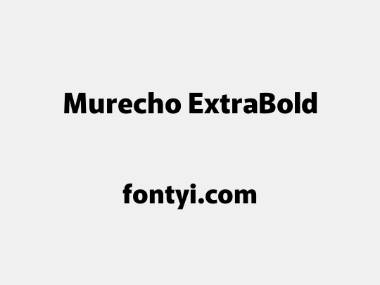 Murecho ExtraBold