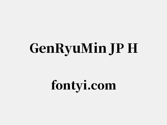 GenRyuMin JP H