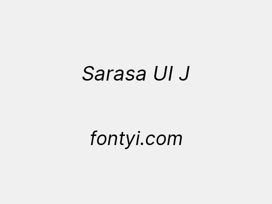 Sarasa UI J