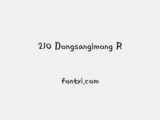 210 Dongsangimong R