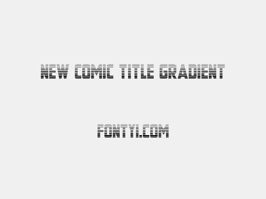 New Comic Title Gradient