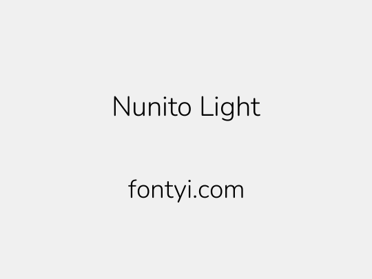 Nunito Light