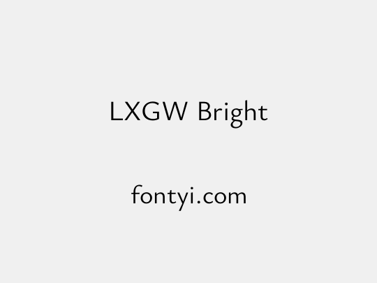 LXGW Bright