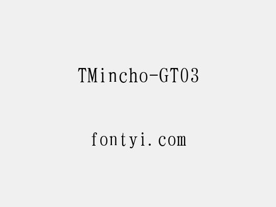 TMincho-GT03