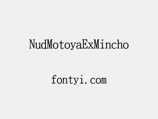 NudMotoyaExMincho