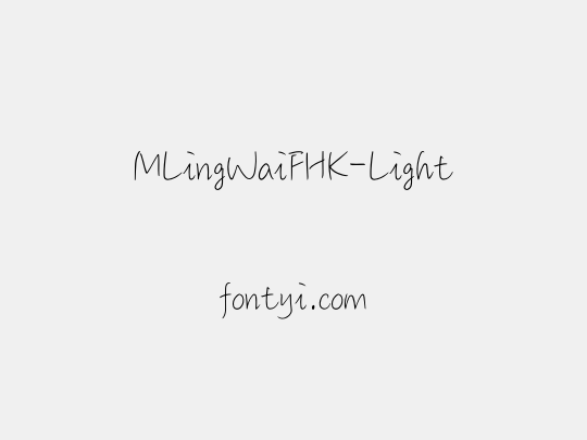 MLingWaiFHK-Light