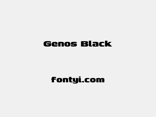 Genos Black - 字易网