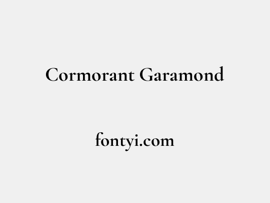 Cormorant Garamond