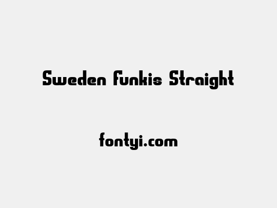 Sweden Funkis Straight