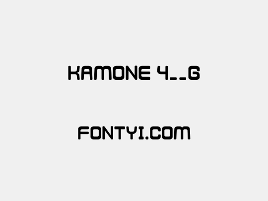 Kamone 4__G