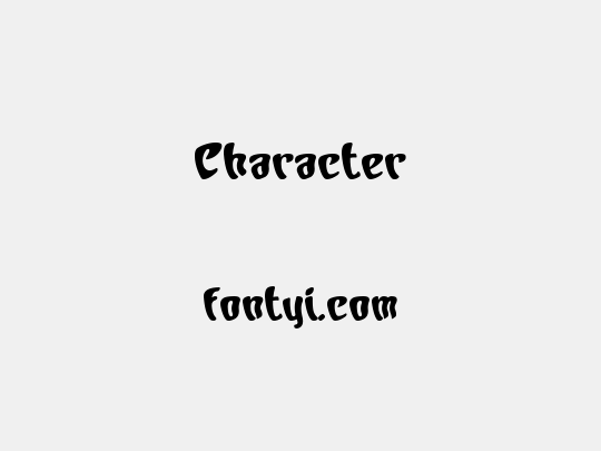 Character