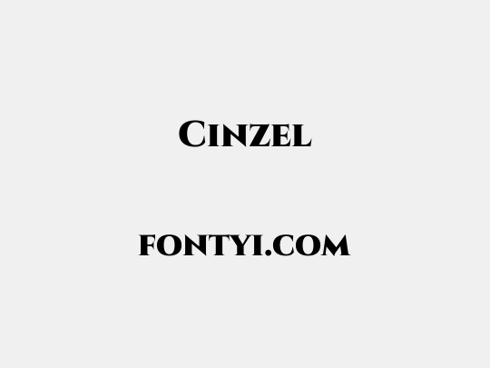 Cinzel