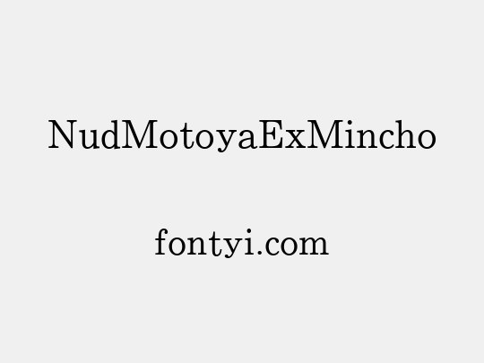 NudMotoyaExMincho