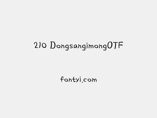 210 DongsangimongOTF